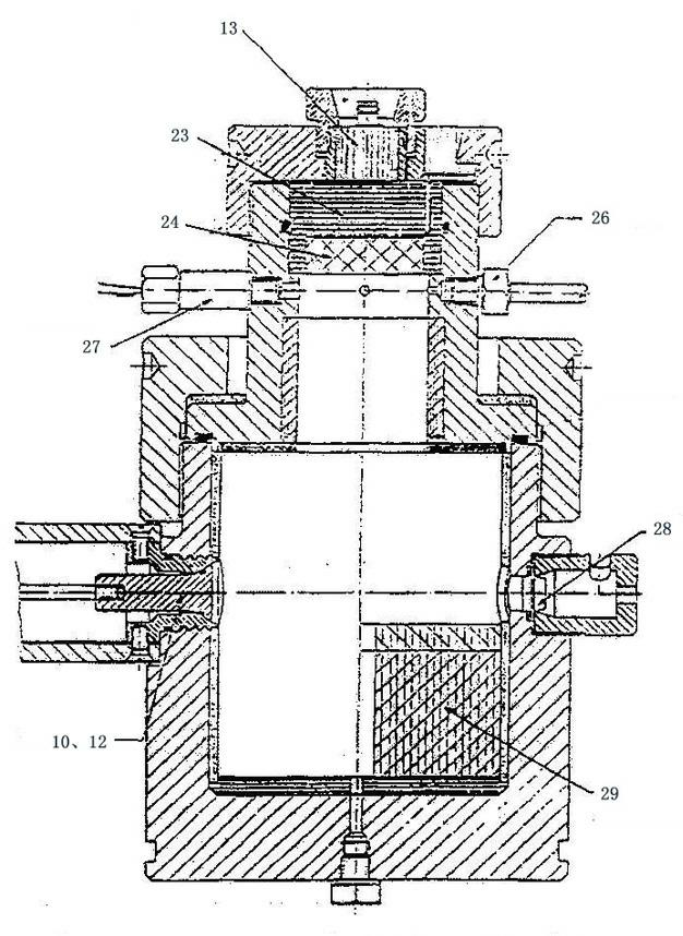 System for testing ultrasonic dynamic burning rate of solid propellant