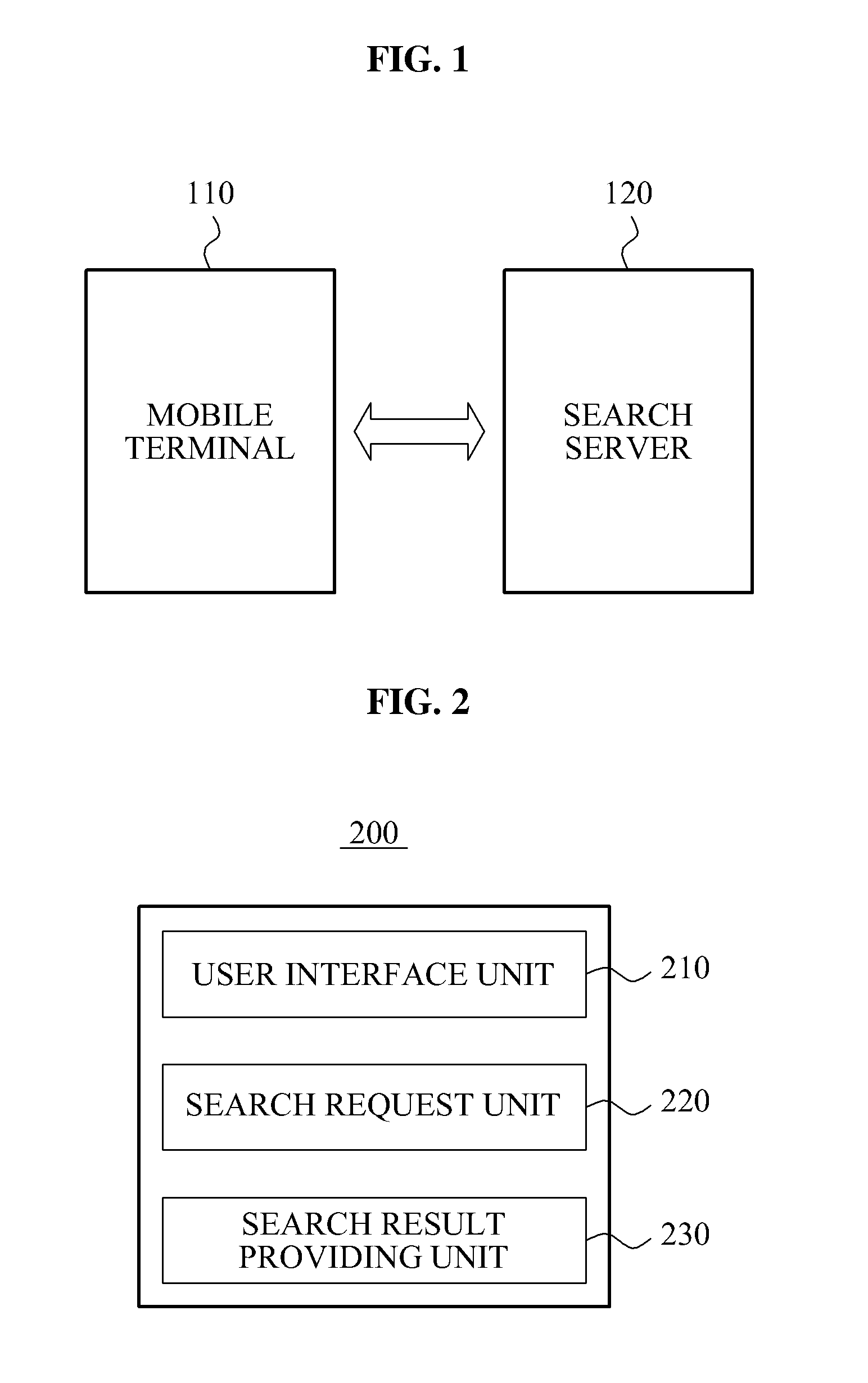 Mobile system, search system and search result providing method for mobile search