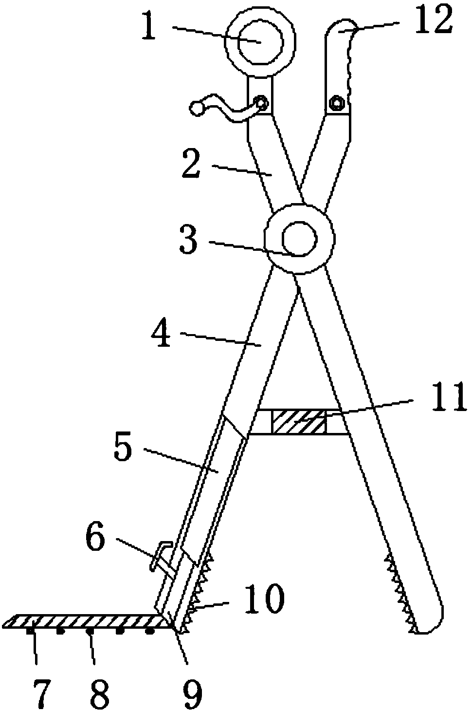 Garbage pickup tongs special for environmental sanitation worker