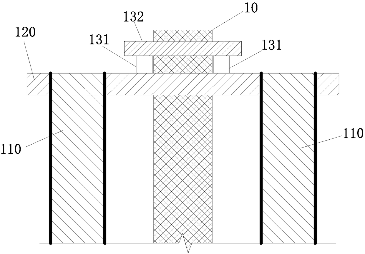 Prefabricated slab pile construction locating frame and locating method