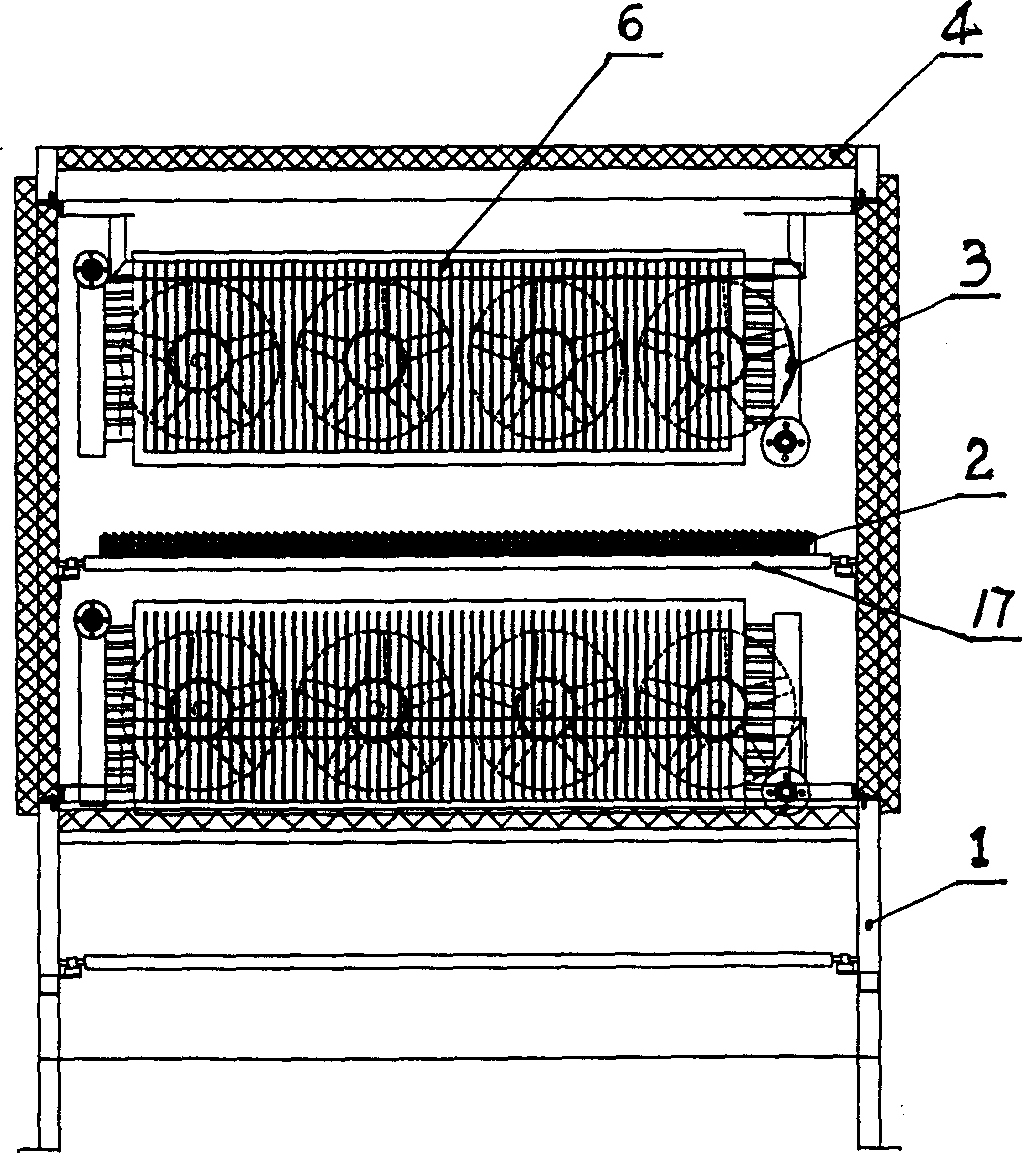 Symmetrical type white rib smoke dryer