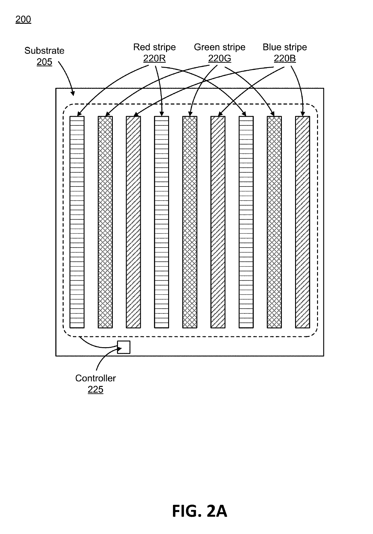 Multi-color micro-LED array light source