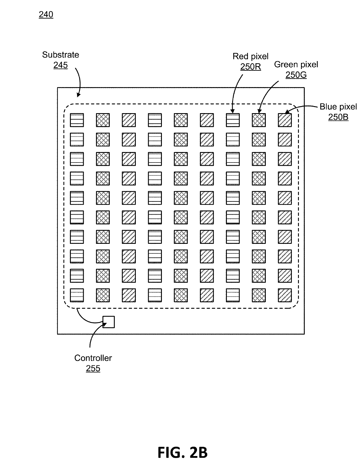 Multi-color micro-LED array light source