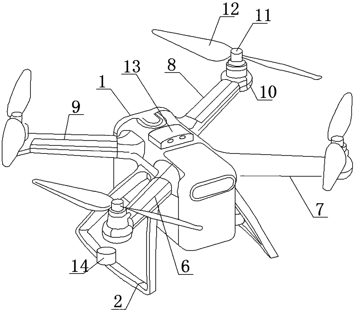 Unmanned aerial vehicle with intelligent medical boiling sterilizer function