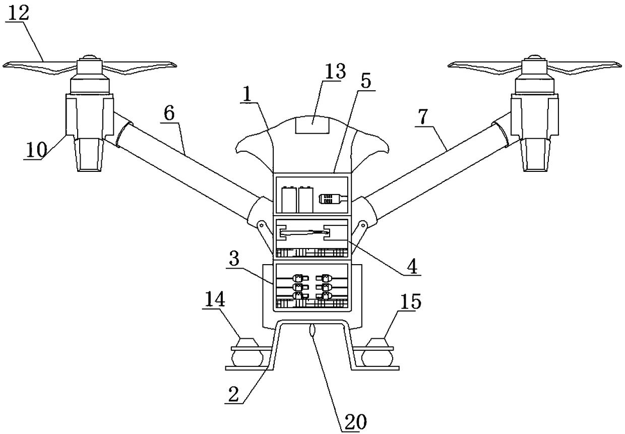 Unmanned aerial vehicle with intelligent medical boiling sterilizer function