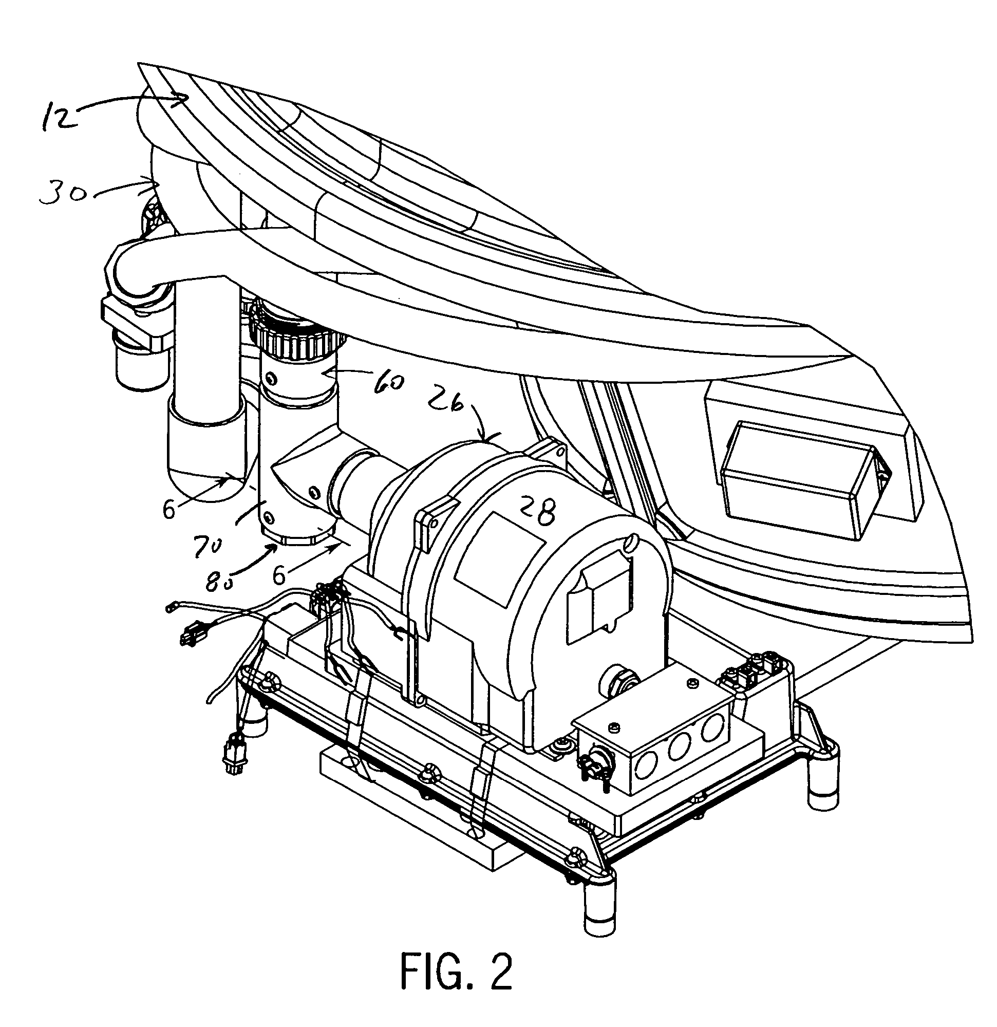 Air bath with bypass vent