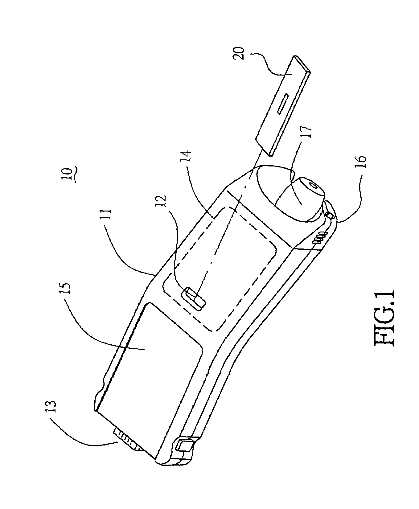 Compact structure of a new biosensor monitor