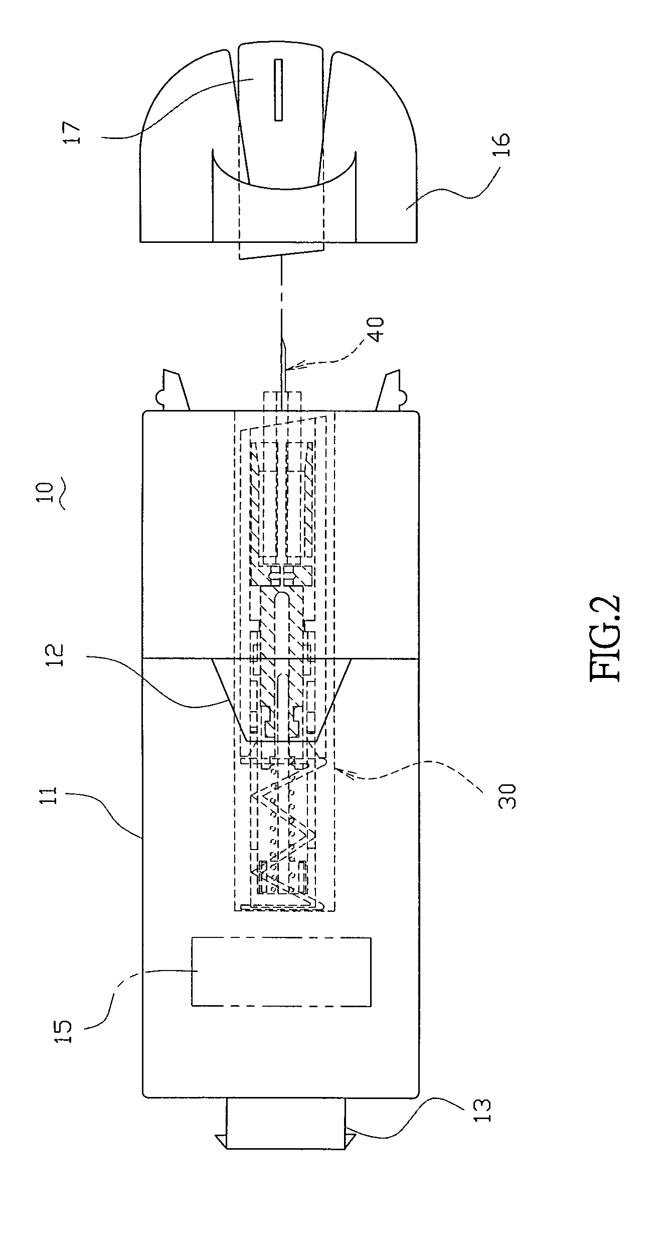 Compact structure of a new biosensor monitor