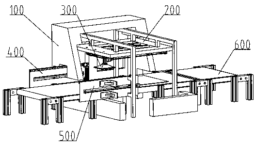 Integral visual detection and floating hair adsorption device with scarf end automatic turning function