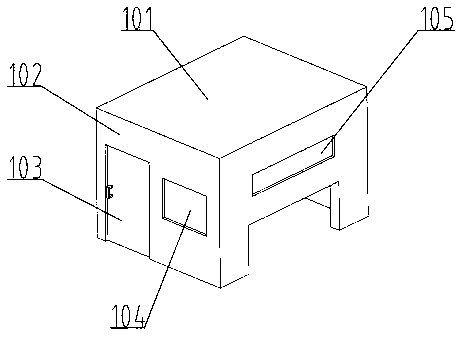 Integral visual detection and floating hair adsorption device with scarf end automatic turning function