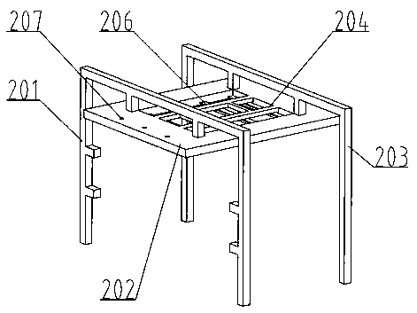 Integral visual detection and floating hair adsorption device with scarf end automatic turning function