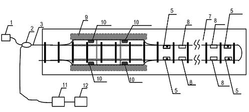 Safe and real-time detection system and method of heavy haulage lines based on optical fiber sensor network