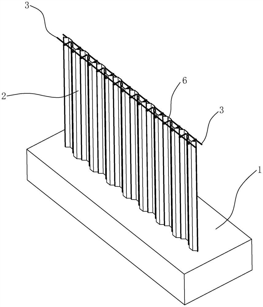 Steel sheet pile cofferdam connecting structure for hydraulic engineering construction