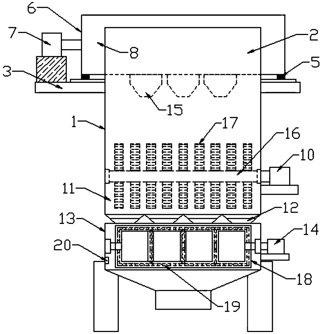 Glutinous rice drying device