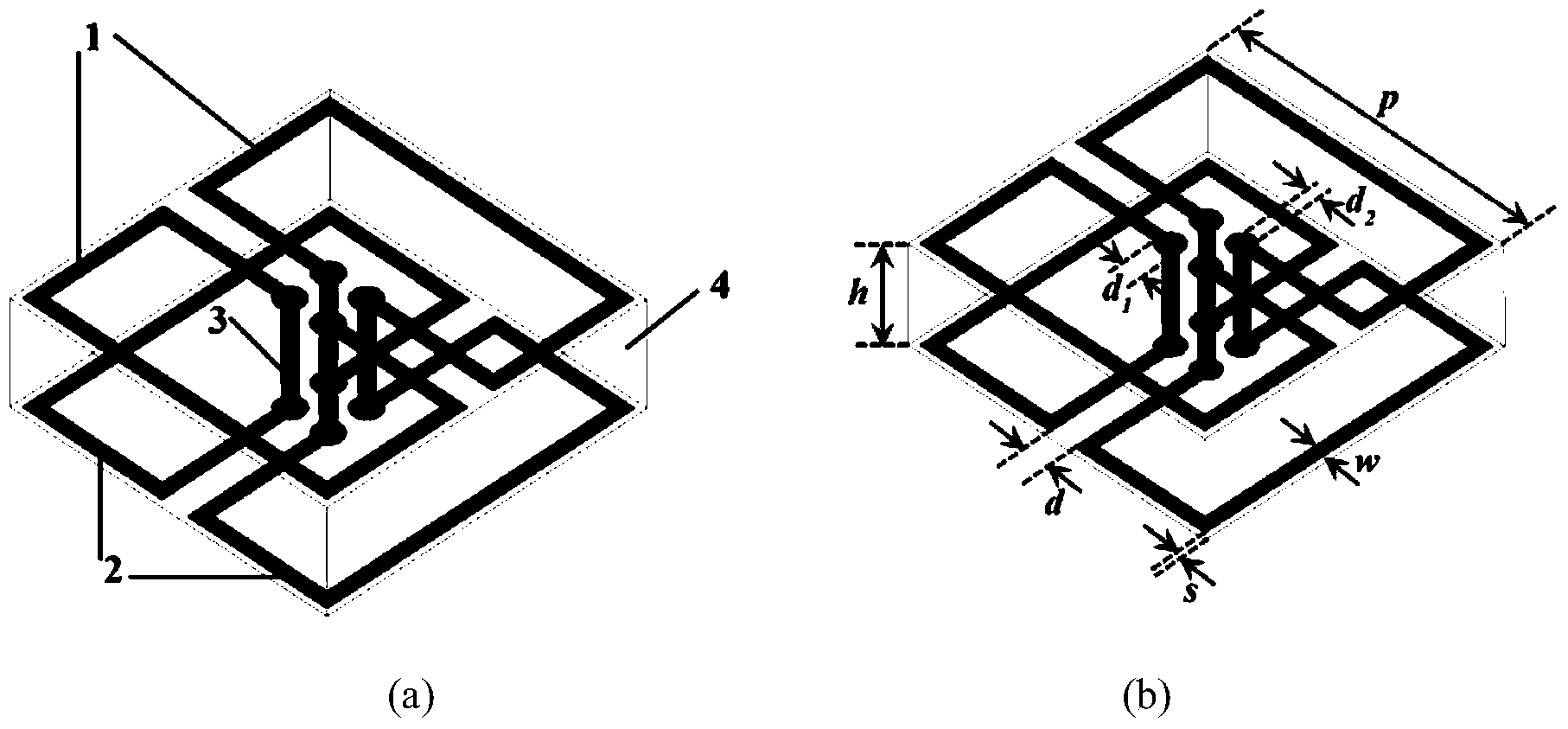 Miniaturization band elimination type frequency selective surface