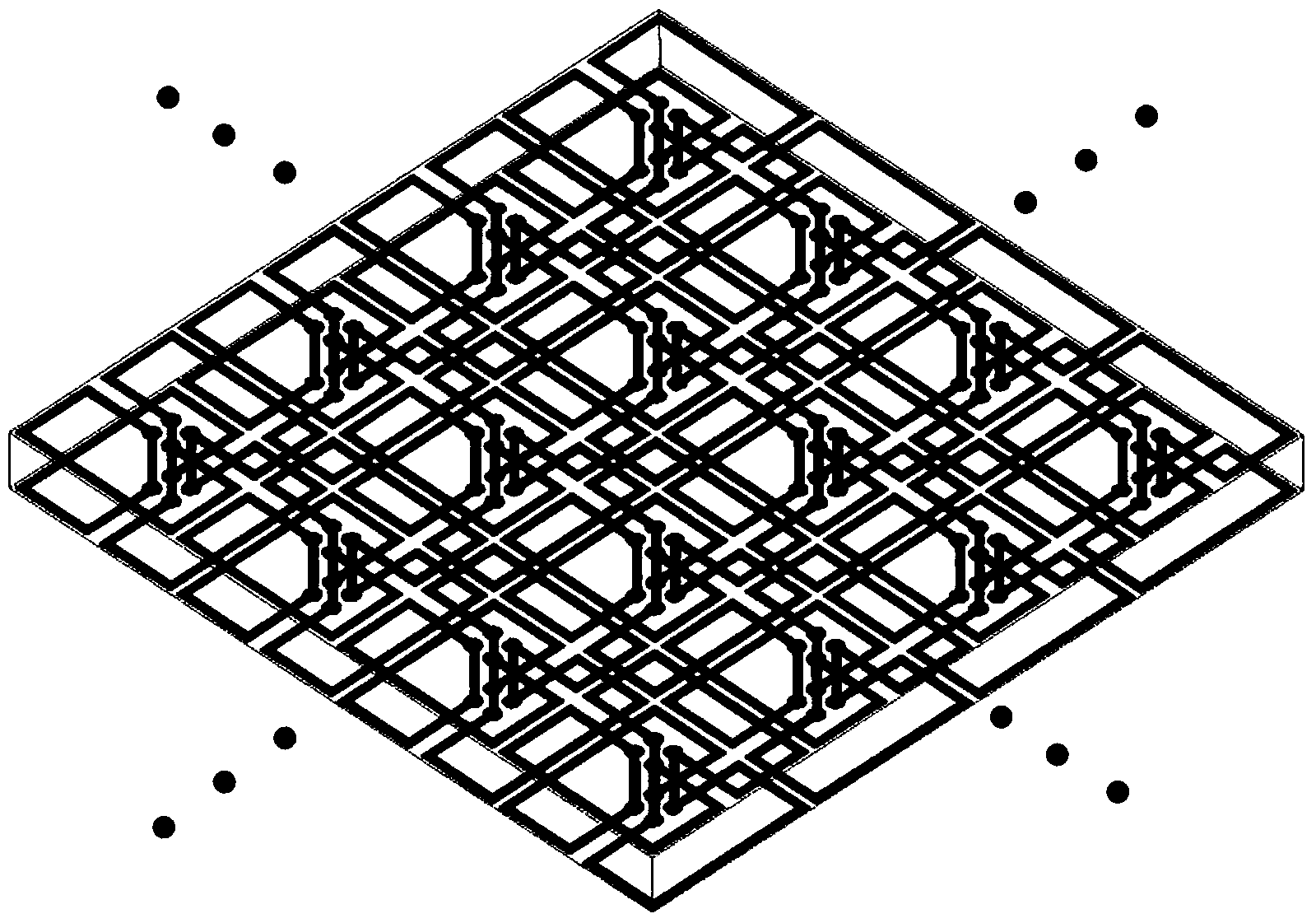 Miniaturization band elimination type frequency selective surface