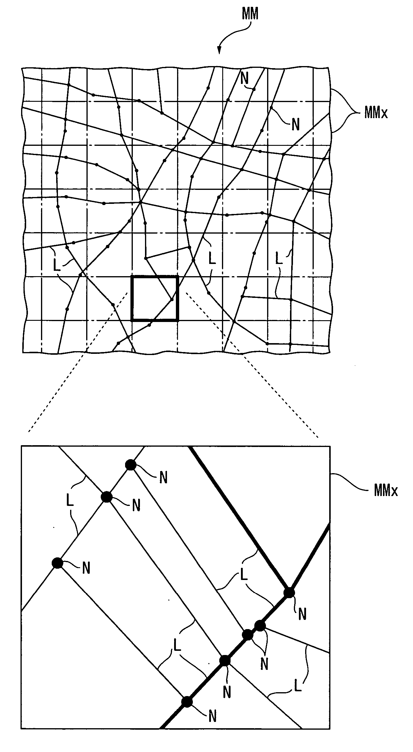 Recording medium storing map information, map information processing device, map information processing system, map information processing method, map information processing program and recording medium storing the map information processing program