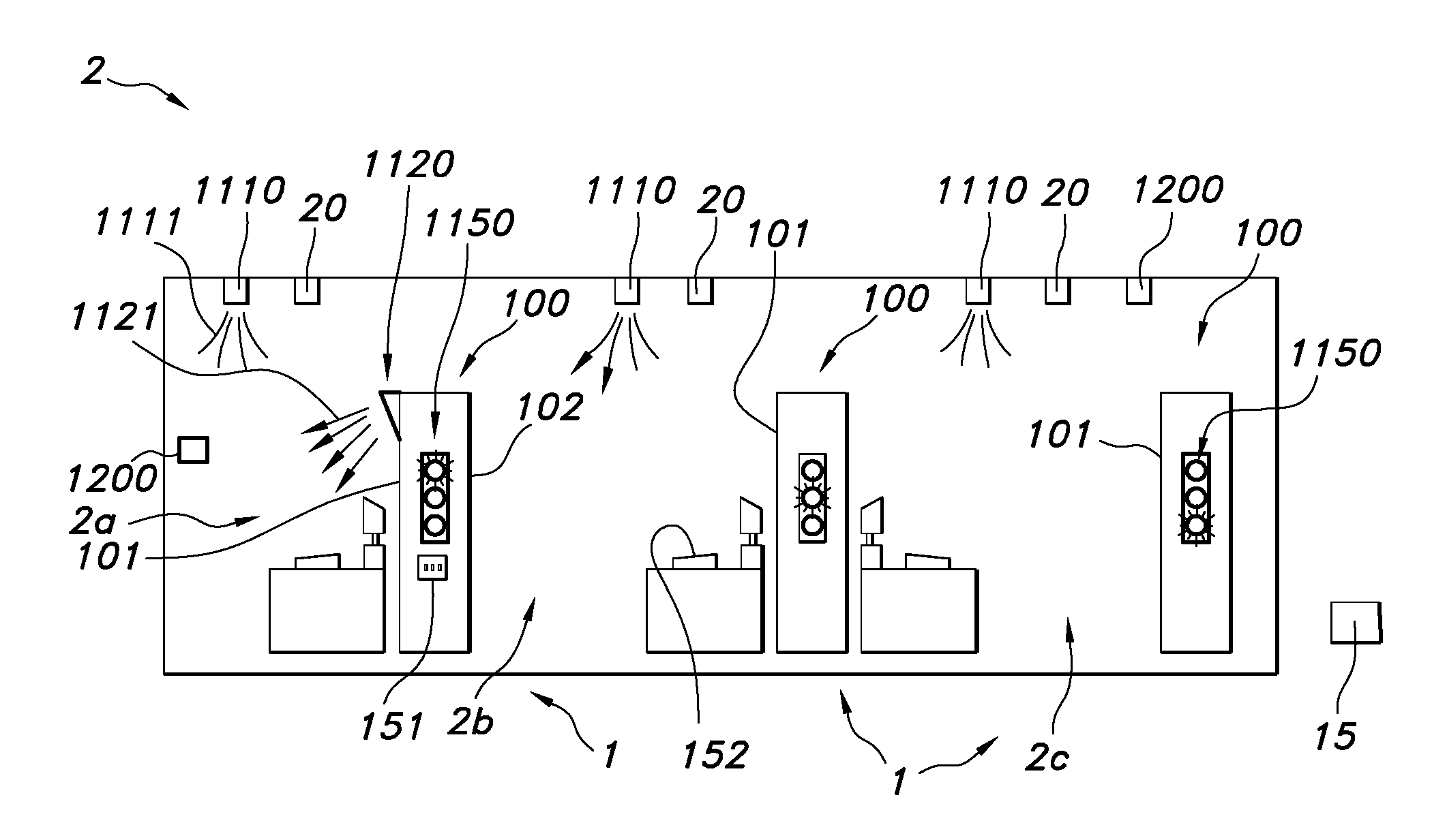 System comprising a sound attenuating panel