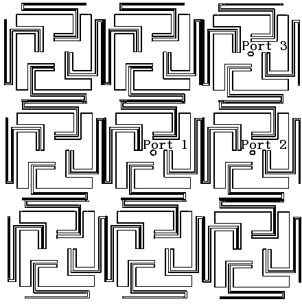 Ultra-wide band electromagnetic band-gap structure