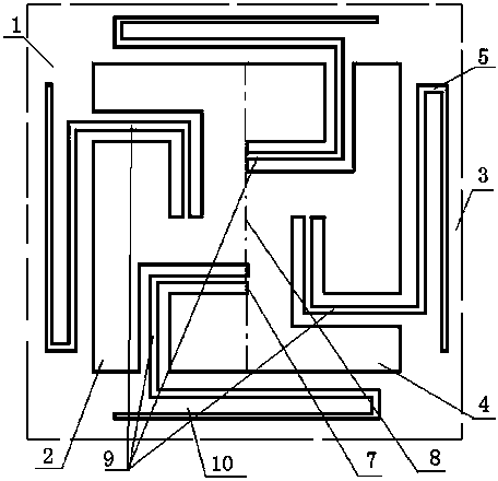 Ultra-wide band electromagnetic band-gap structure