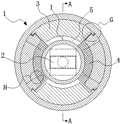 Method for forming liquid rubber composite node with pipe body flow channel and node