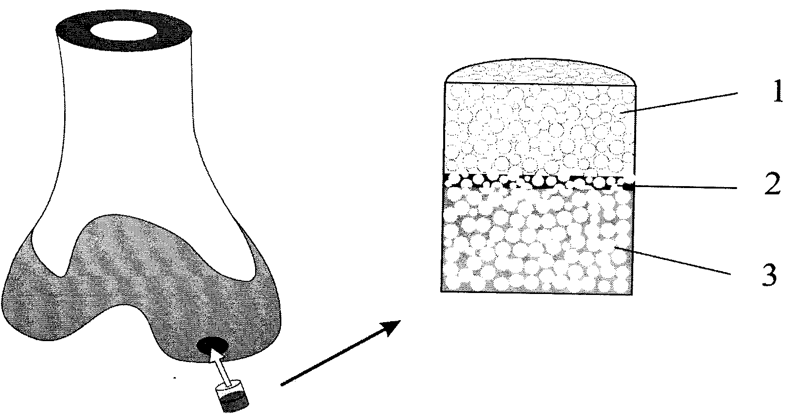 Multi-layer porous scaffold and preparation method thereof