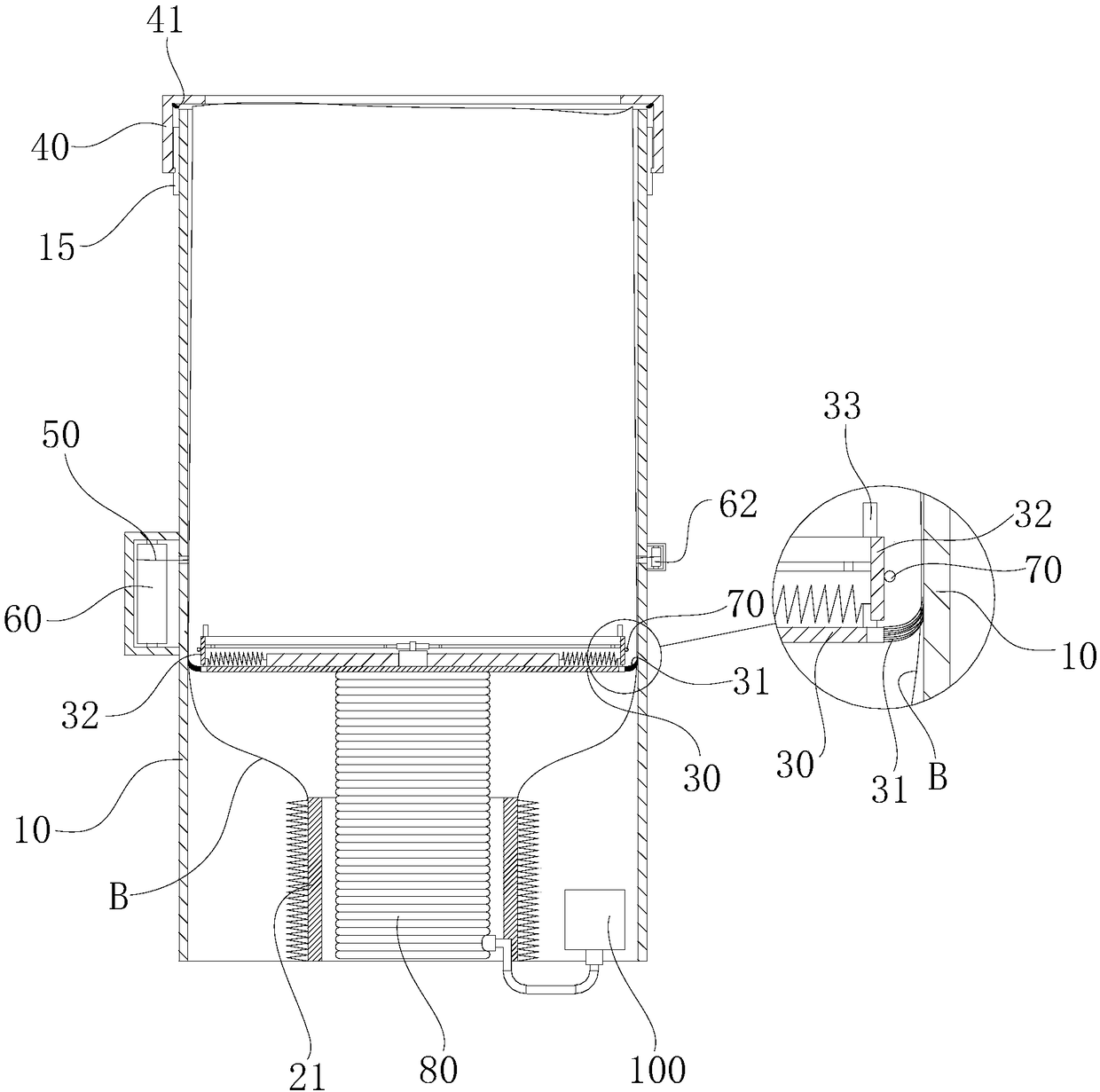 Garbage can opening overturning and cutting-off device