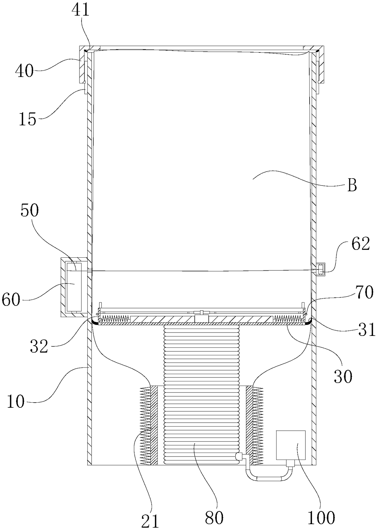 Garbage can opening overturning and cutting-off device