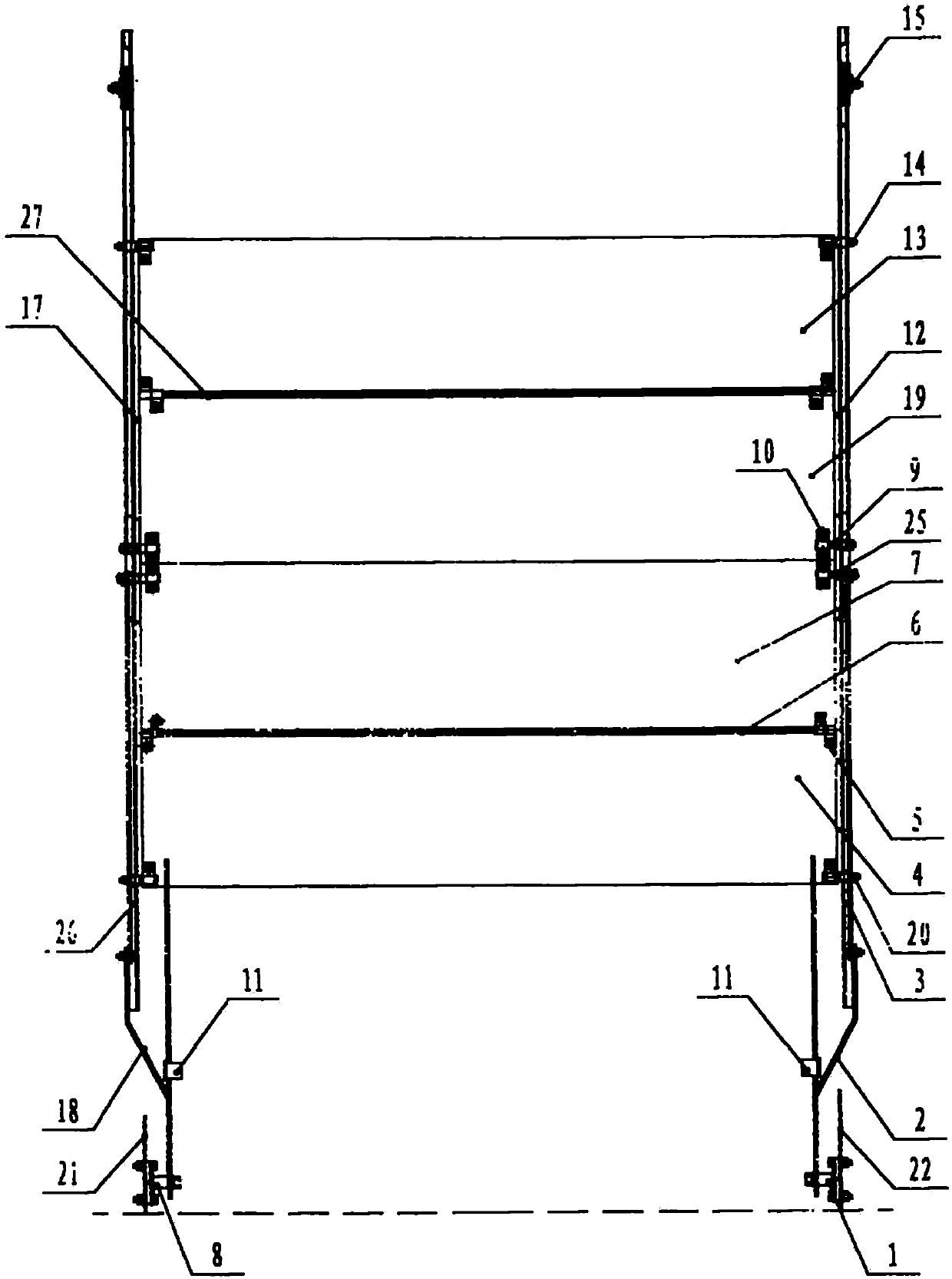 Switch cabinet valve mechanism