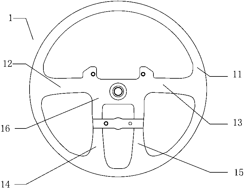 Steering wheel of car