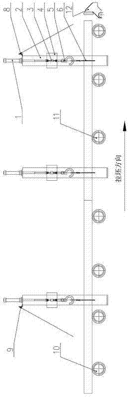 Online sizing and weighing system for multi-flow multi-sizing continuous casting slab