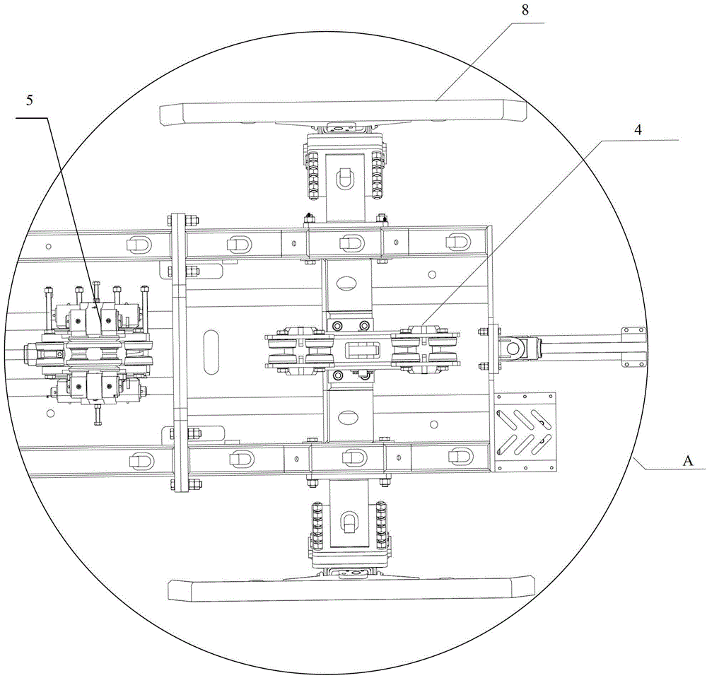 Suspended vertical operating platform