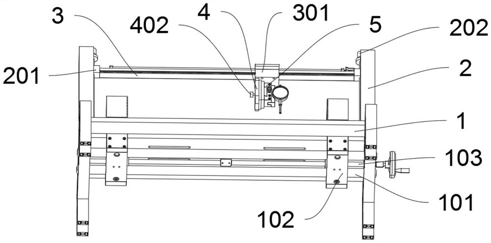 Location degree rapid detection device for machining