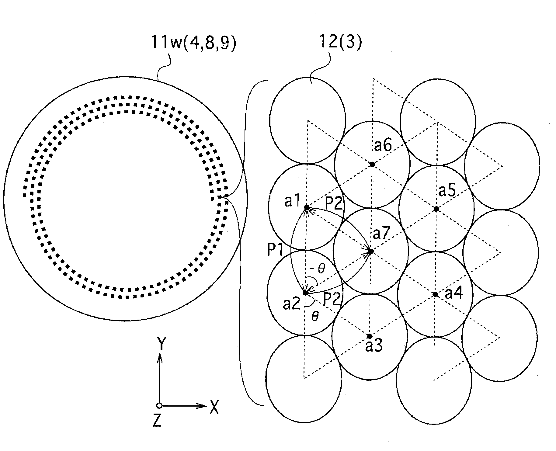 Optical Device, Method for Producing Master for Use in Producing Optical Device, and Photoelectric Conversion Apparatus