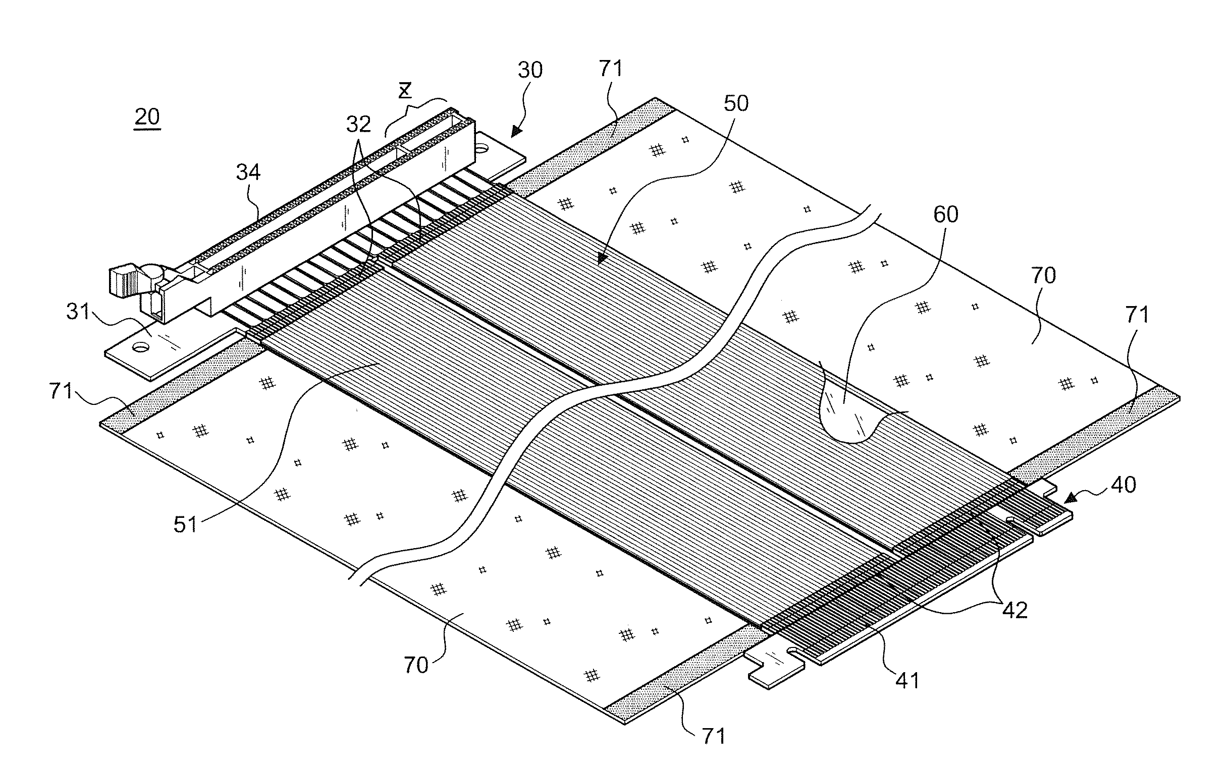 High-frequency signals double-layer flat cable adapter card