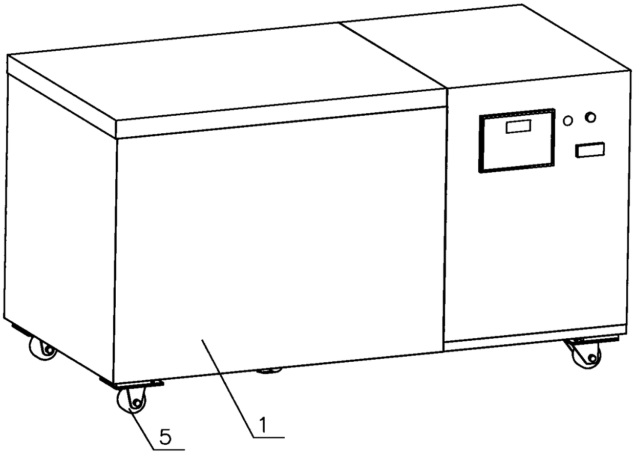 In-situ quick precooling machine for fruits