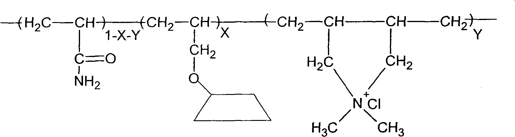 AM (Acrylamide)/DMDAAC (Dimethyl Diallyl Ammonium Chloride)/cyclodextrin polymer filtrate reducer and preparation method thereof