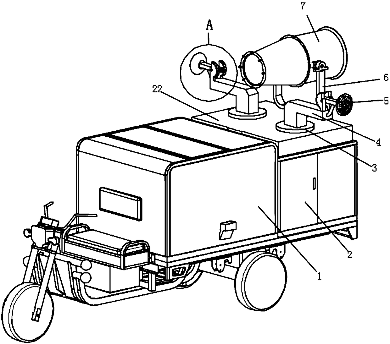 Spraying vehicle capable of separately spraying nutrient solution