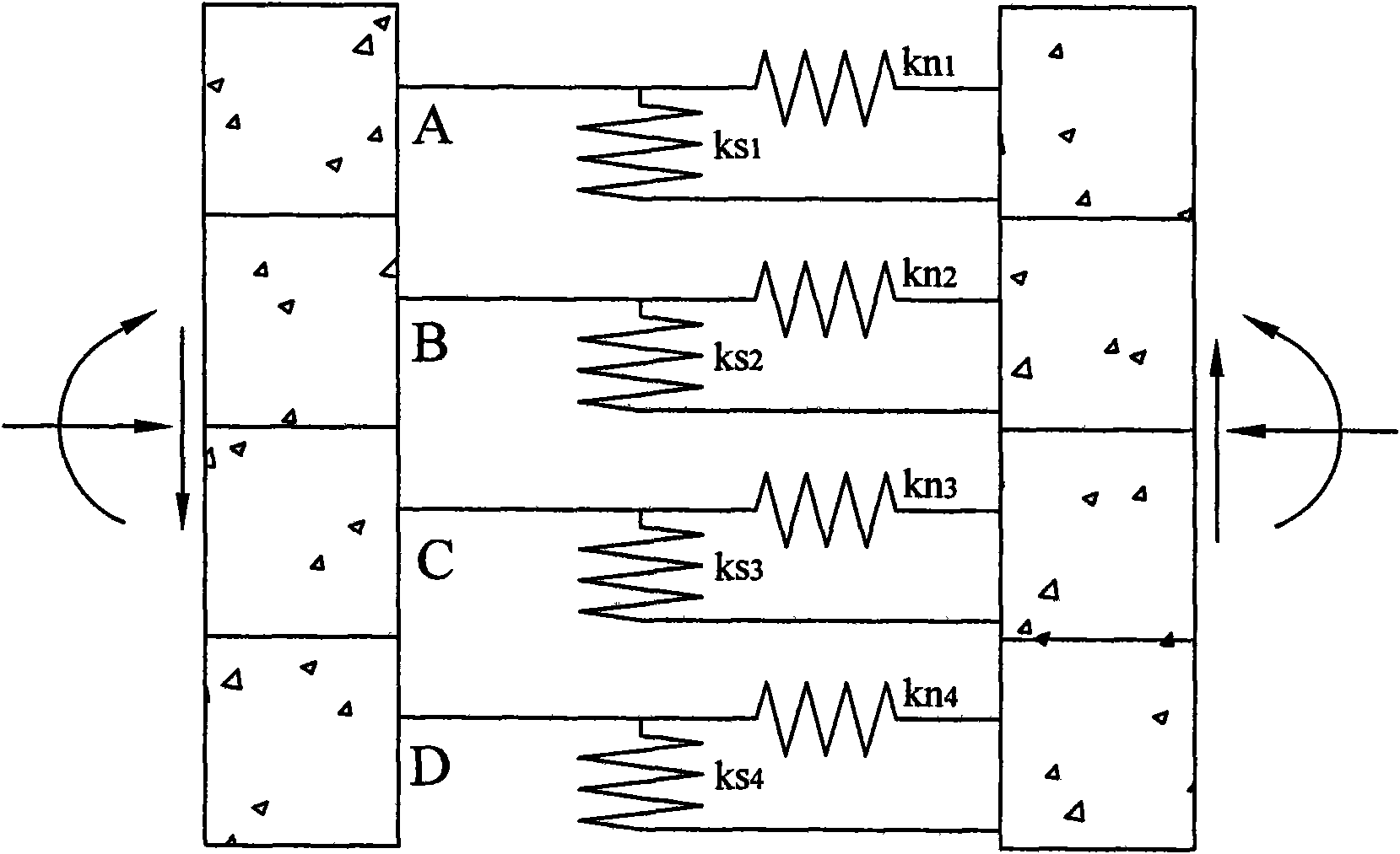 Simulation method of shield tunnel joint structure