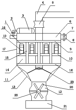 Dust collector with dust cleaning function