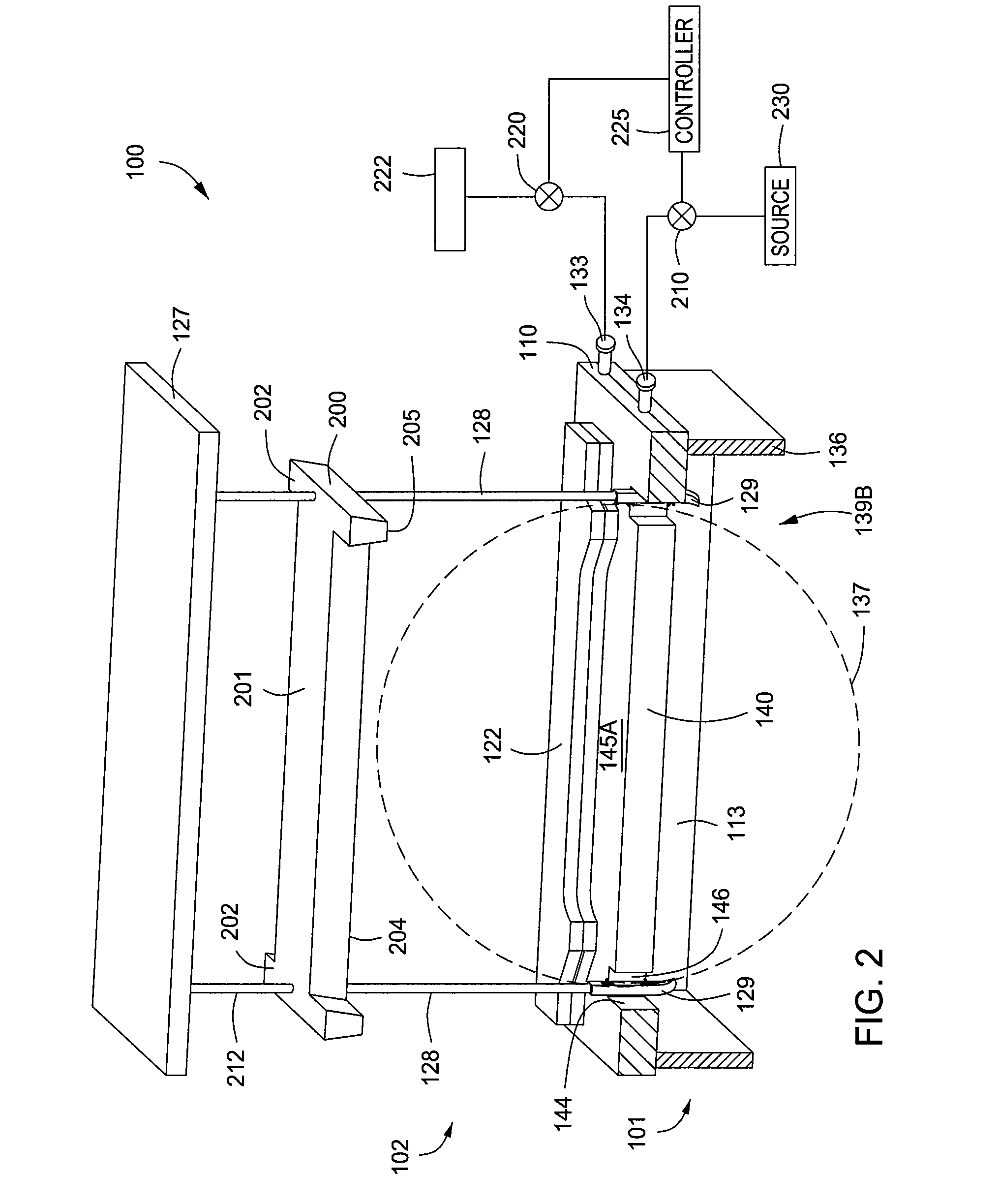 Process chamber lid and controlled exhaust