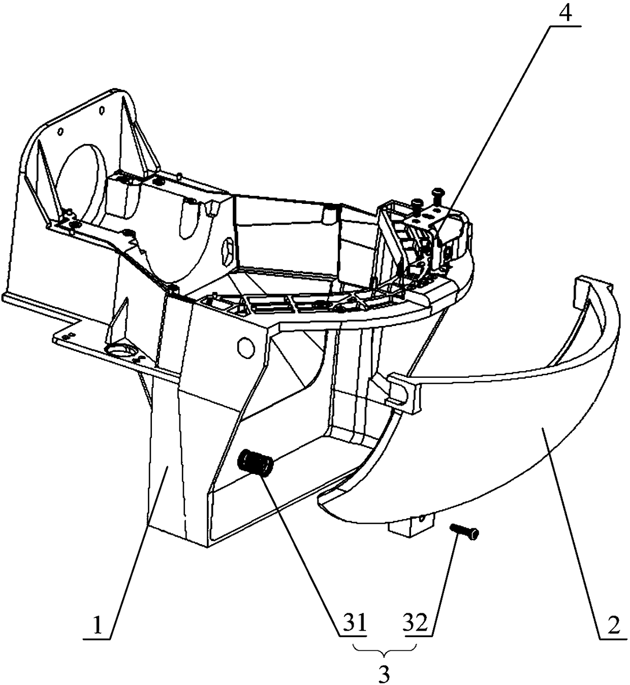 Lighting device and reflecting mirror assembly method