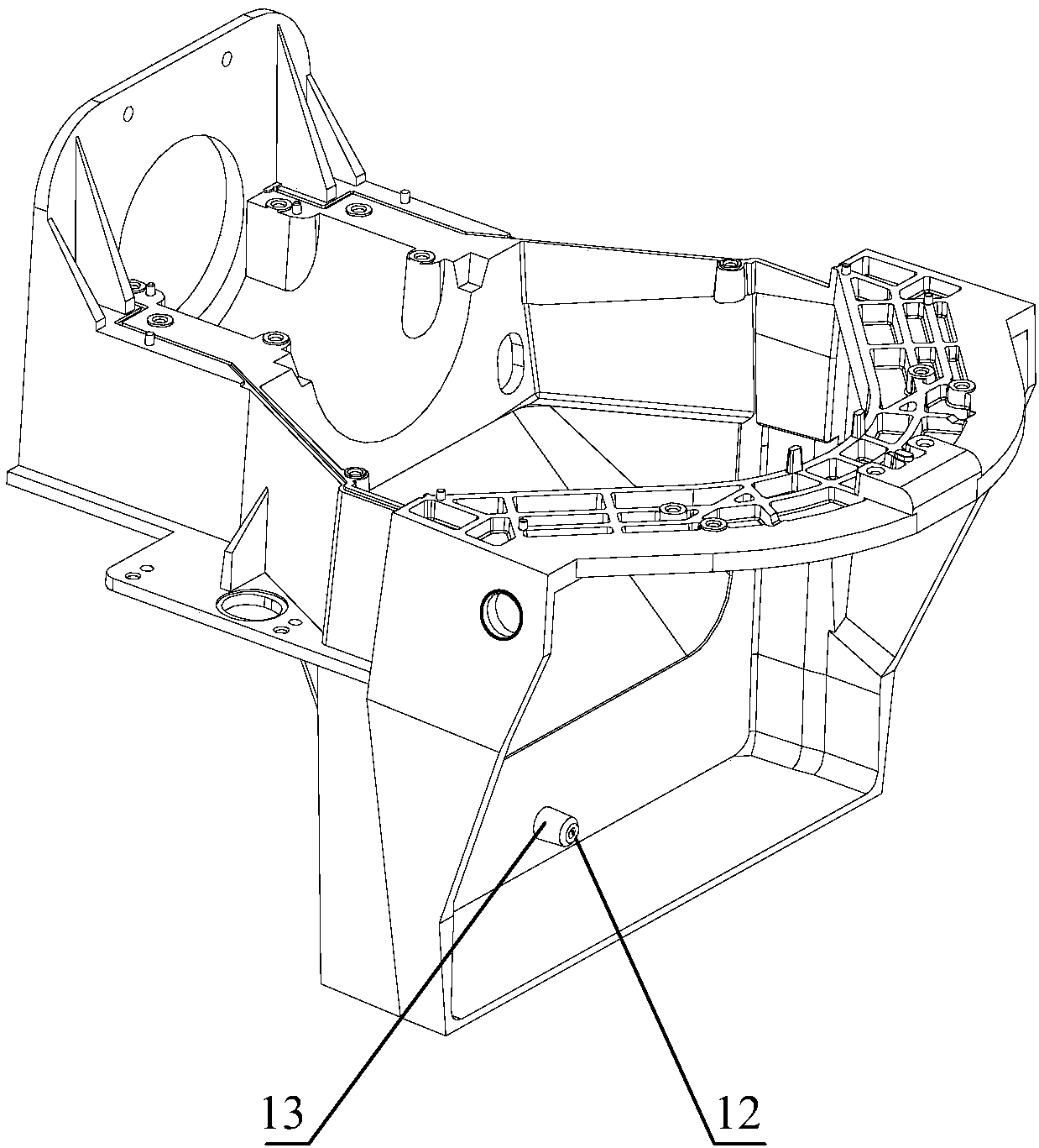 Lighting device and reflecting mirror assembly method