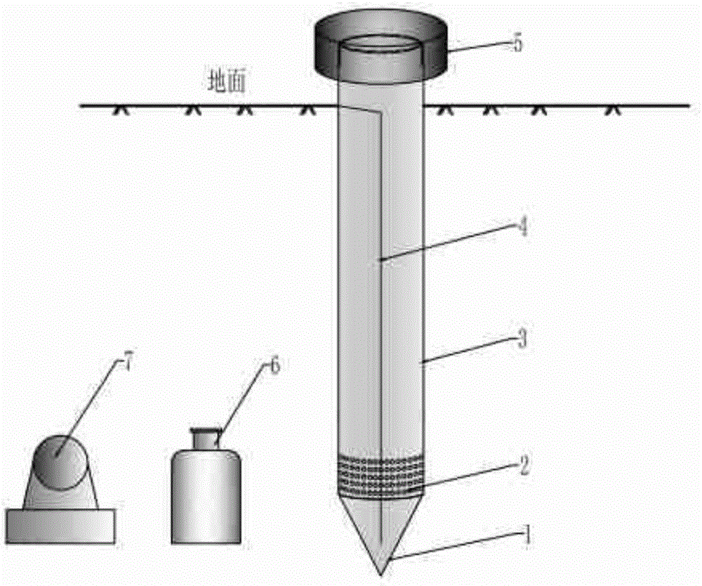 Shallow groundwater pollutant monitoring system