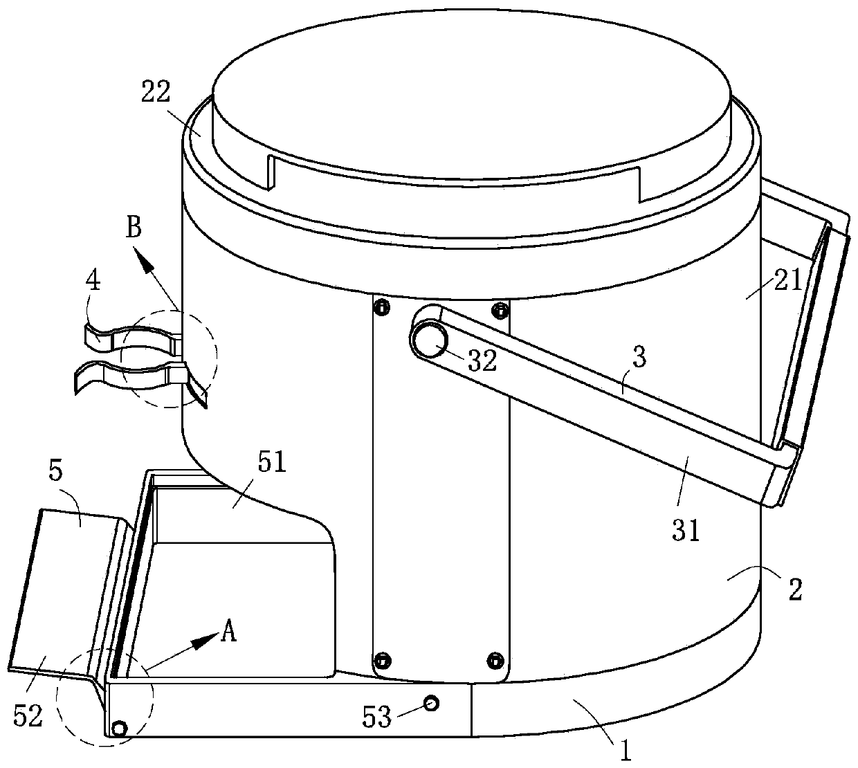 Production equipment of negative oxygen ion material