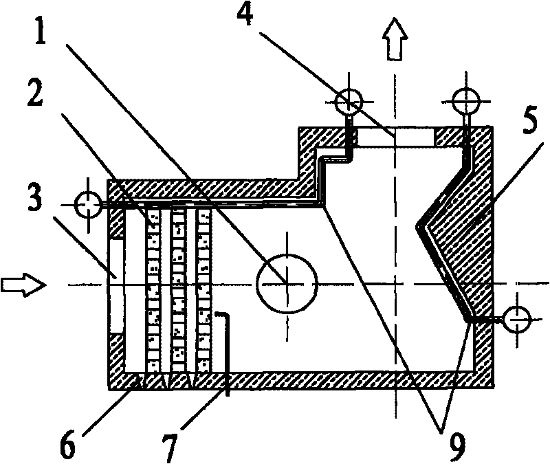 Combustion settling chamber of electric stove fume