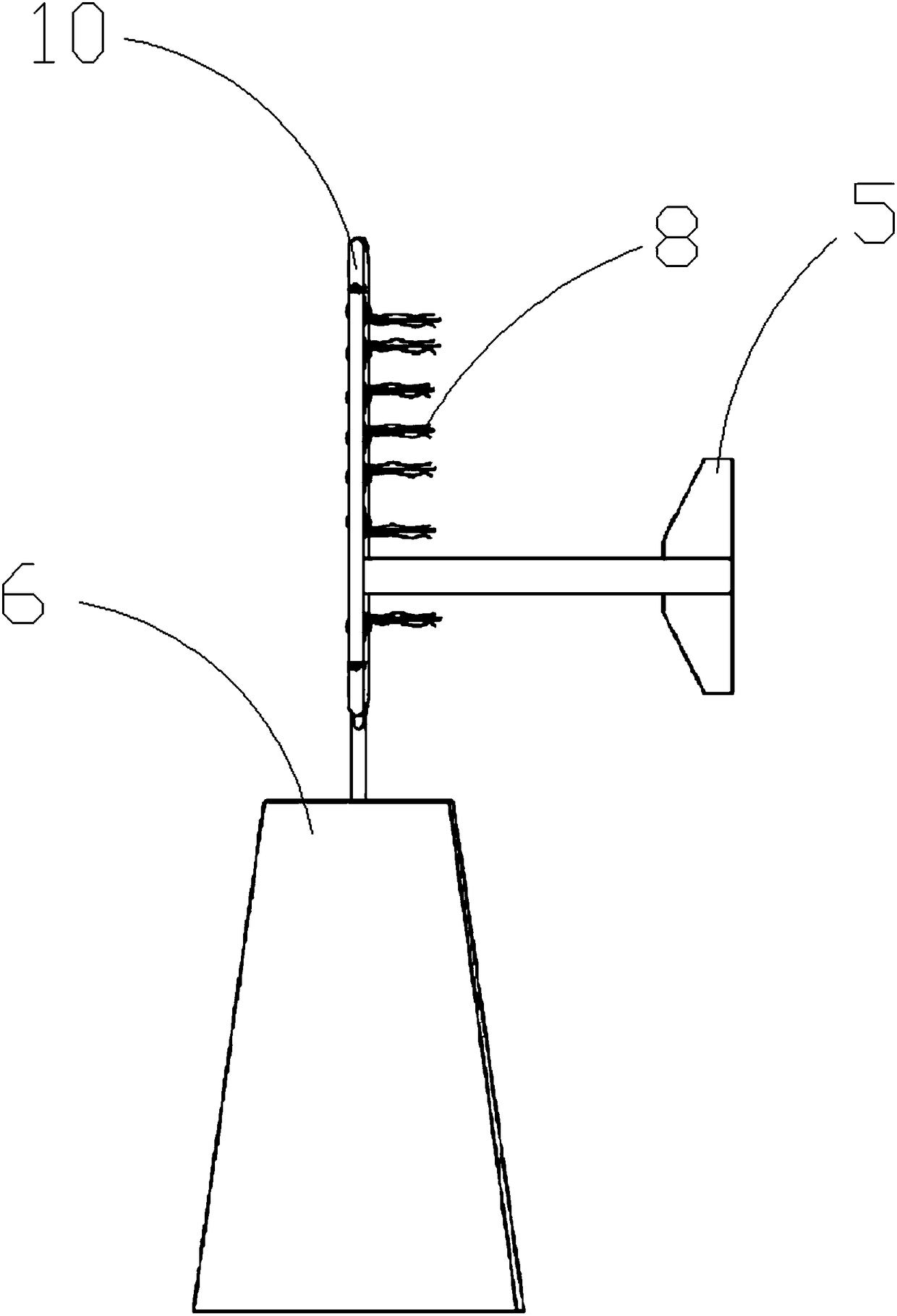 Anti-scour device of offshore wind power pile foundation