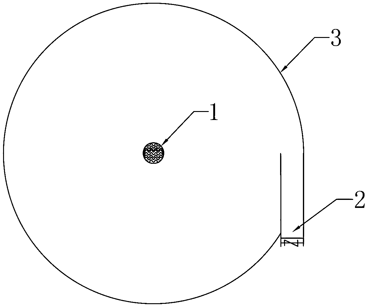 Swirl partition type ballast water treatment device for ship