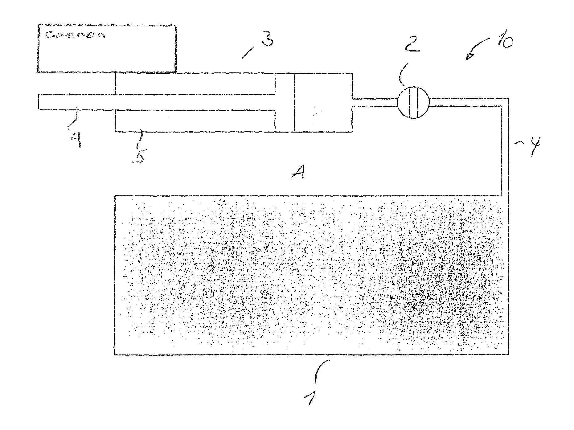 Gas spring for a revolver cannon or breech cannon