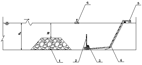 Combined self-adapting breakwater and wave absorbing method